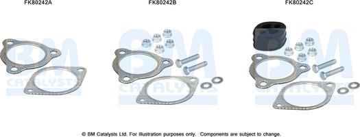 BM Catalysts FK80242 - Kit montaggio, Catalizzatore autozon.pro