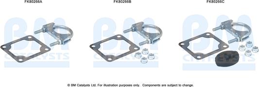 BM Catalysts FK80266 - Kit montaggio, Catalizzatore autozon.pro