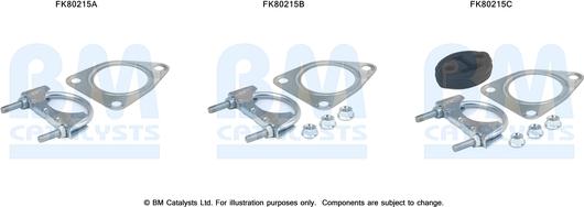 BM Catalysts FK80215 - Kit montaggio, Catalizzatore autozon.pro