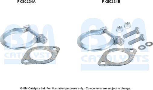 BM Catalysts FK80234 - Kit montaggio, Catalizzatore autozon.pro