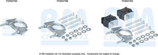 BM Catalysts FK80279 - Kit montaggio, Catalizzatore autozon.pro