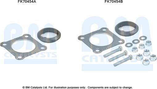 BM Catalysts FK70454 - Kit montaggio, Tubo gas scarico autozon.pro