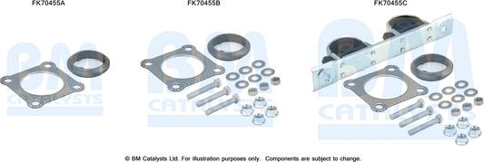 BM Catalysts FK70455 - Kit montaggio, Tubo gas scarico autozon.pro