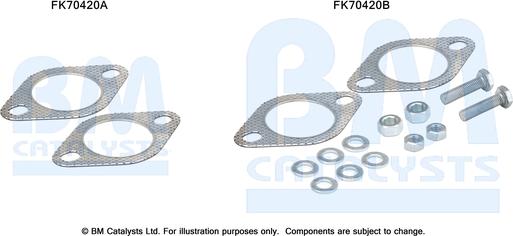 BM Catalysts FK70420 - Kit montaggio, Tubo gas scarico autozon.pro