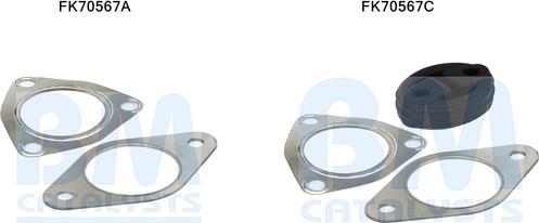 BM Catalysts FK70567 - Kit montaggio, Tubo gas scarico autozon.pro