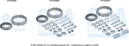 BM Catalysts FK70528 - Kit montaggio, Tubo gas scarico autozon.pro