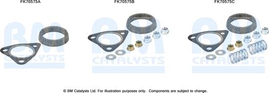 BM Catalysts FK70575 - Kit montaggio, Tubo gas scarico autozon.pro