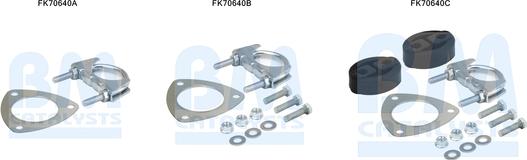 BM Catalysts FK70640 - Kit montaggio, Tubo gas scarico autozon.pro