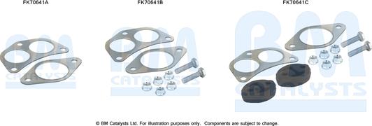 BM Catalysts FK70641 - Kit montaggio, Tubo gas scarico autozon.pro