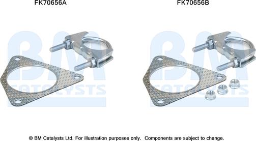 BM Catalysts FK70656 - Kit montaggio, Tubo gas scarico autozon.pro