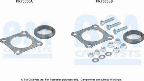 BM Catalysts FK70650 - Kit montaggio, Tubo gas scarico autozon.pro