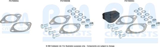 BM Catalysts FK70665 - Kit montaggio, Tubo gas scarico autozon.pro