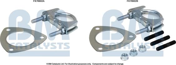 BM Catalysts FK70602 - Kit montaggio, Tubo gas scarico autozon.pro