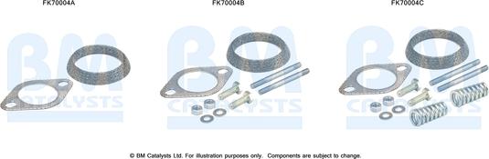 BM Catalysts FK70004 - Kit montaggio, Tubo gas scarico autozon.pro