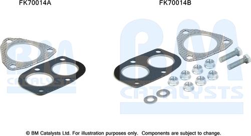 BM Catalysts FK70014 - Kit montaggio, Tubo gas scarico autozon.pro