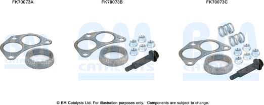 BM Catalysts FK70073 - Kit montaggio, Tubo gas scarico autozon.pro