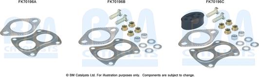 BM Catalysts FK70196 - Kit montaggio, Tubo gas scarico autozon.pro