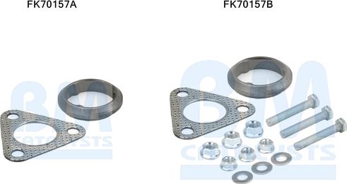 BM Catalysts FK70157 - Kit montaggio, Tubo gas scarico autozon.pro