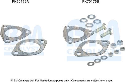 BM Catalysts FK70176 - Kit montaggio, Tubo gas scarico autozon.pro