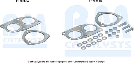 BM Catalysts FK70380 - Kit montaggio, Tubo gas scarico autozon.pro