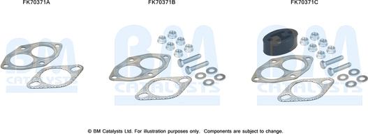 BM Catalysts FK70371 - Kit montaggio, Tubo gas scarico autozon.pro