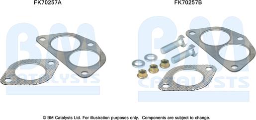 BM Catalysts FK70257 - Kit montaggio, Tubo gas scarico autozon.pro