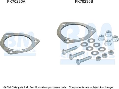 BM Catalysts FK70230 - Kit montaggio, Tubo gas scarico autozon.pro