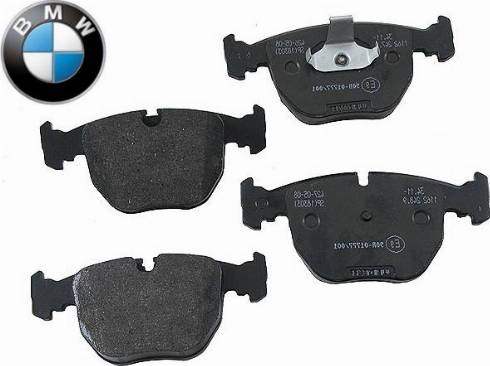 BMW 34116761252 - Kit pastiglie freno, Freno a disco autozon.pro