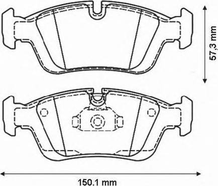 BMW 34111160357 - Kit pastiglie freno, Freno a disco autozon.pro