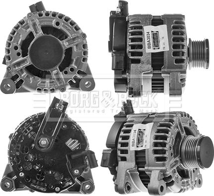 Borg & Beck BBA3034 - Alternatore autozon.pro