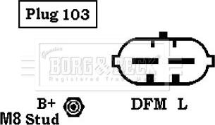 Borg & Beck BBA2556 - Alternatore autozon.pro