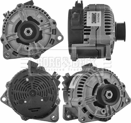 Borg & Beck BBA2315 - Alternatore autozon.pro