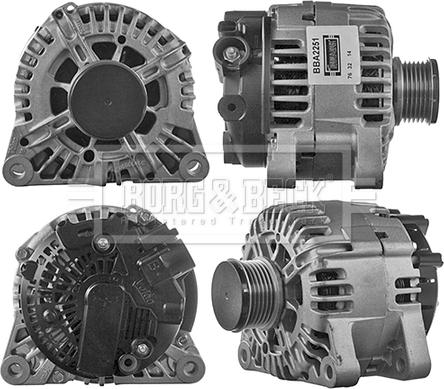 Borg & Beck BBA2251 - Alternatore autozon.pro