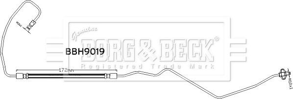 Borg & Beck BBH9019 - Flessibile del freno autozon.pro