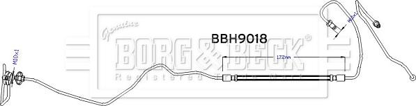 Borg & Beck BBH9018 - Flessibile del freno autozon.pro