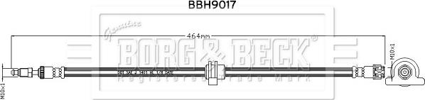 Borg & Beck BBH9017 - Flessibile del freno autozon.pro