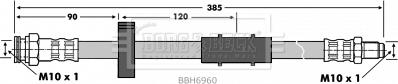 Borg & Beck BBH6960 - Flessibile del freno autozon.pro