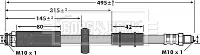 Borg & Beck BBH6909 - Flessibile del freno autozon.pro