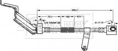 Borg & Beck BBH6930 - Flessibile del freno autozon.pro