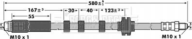 Borg & Beck BBH6929 - Flessibile del freno autozon.pro