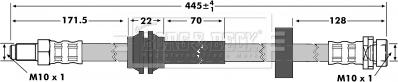 Borg & Beck BBH6978 - Flessibile del freno autozon.pro