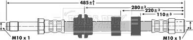 Borg & Beck BBH6418 - Flessibile del freno autozon.pro