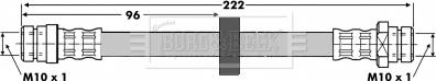 Borg & Beck BBH6658 - Flessibile del freno autozon.pro