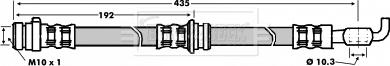 Borg & Beck BBH6038 - Flessibile del freno autozon.pro