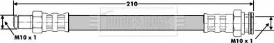 Borg & Beck BBH6131 - Flessibile del freno autozon.pro