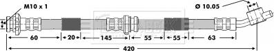 Borg & Beck BBH6880 - Flessibile del freno autozon.pro