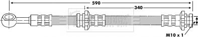 Borg & Beck BBH6881 - Flessibile del freno autozon.pro