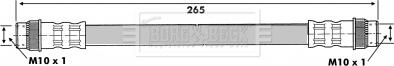 Borg & Beck BBH6831 - Flessibile del freno autozon.pro