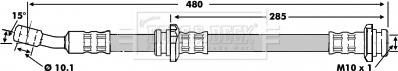 Borg & Beck BBH6821 - Flessibile del freno autozon.pro