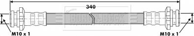 Borg & Beck BBH6823 - Flessibile del freno autozon.pro